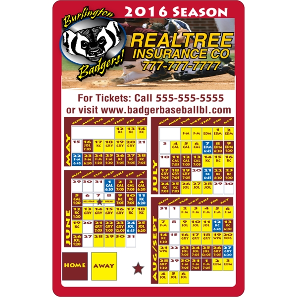 5.5 x 8.5 Round Corner - Schedule Magnet - 5.5 x 8.5 Round Corner - Schedule Magnet - Image 2 of 5