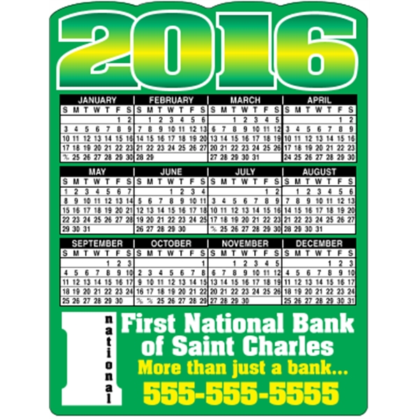 4.125 x 5.375 - Die-Cut Calendar Magnets