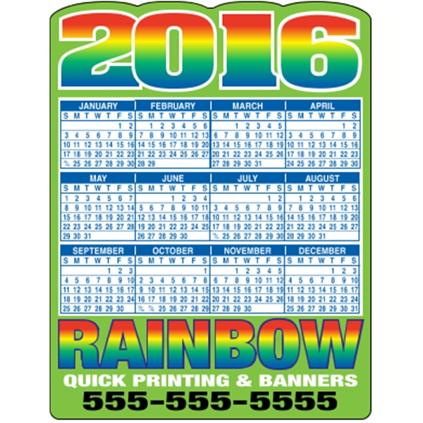 4.125 x 5.375 - Die-Cut Calendar Magnets