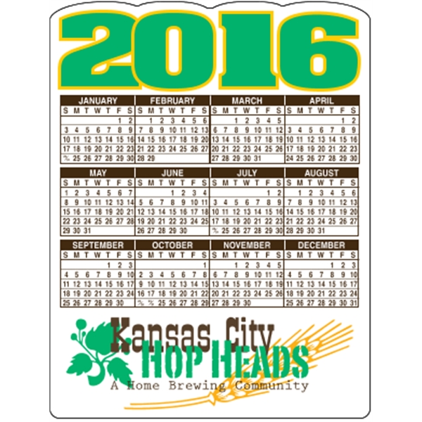 4.125 x 5.375 - Die-Cut Calendar Magnets