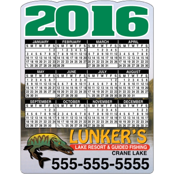 4.125 x 5.375 - Die-Cut Calendar Magnets