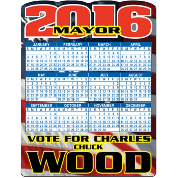4.125 x 5.375 - Die-Cut Calendar Magnets