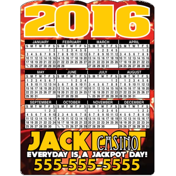 4.125 x 5.375 - Die-Cut Calendar Magnets
