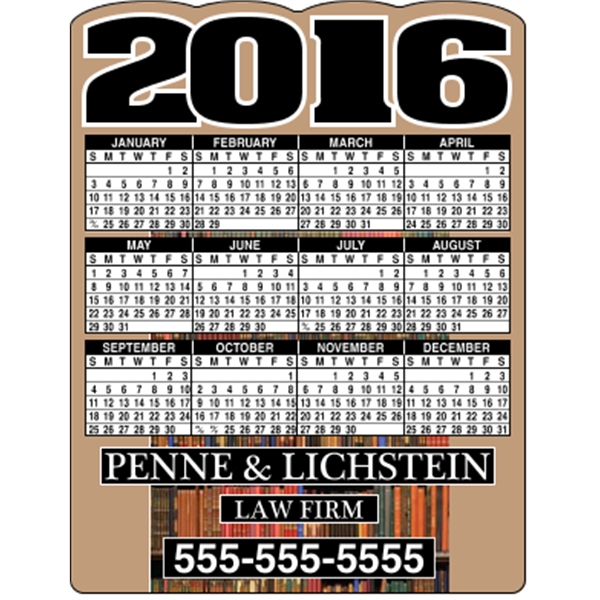 4.125 x 5.375 - Die-Cut Calendar Magnets