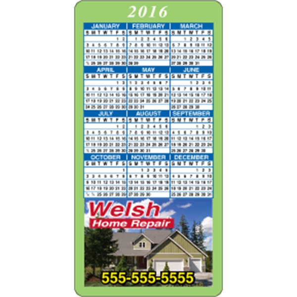 2 x 4 Round Cornered - Calendar Magnet