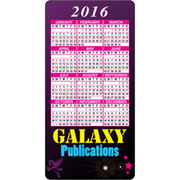 2 x 4 Round Cornered - Calendar Magnet
