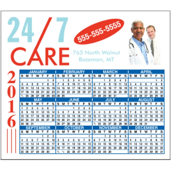 4 x 3.5 Square Cornered - Calendar Magnet