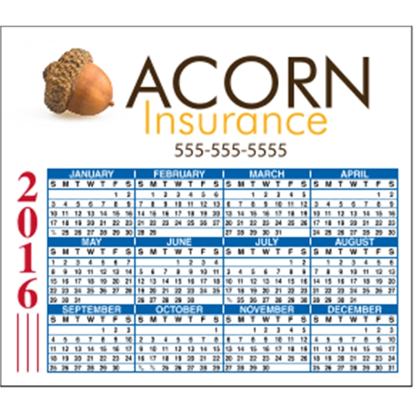 4 x 3.5 Square Cornered - Calendar Magnet