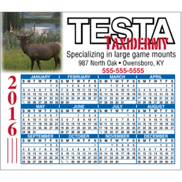 4 x 3.5 Square Cornered - Calendar Magnet
