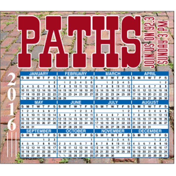 4 x 3.5 Square Cornered - Calendar Magnet