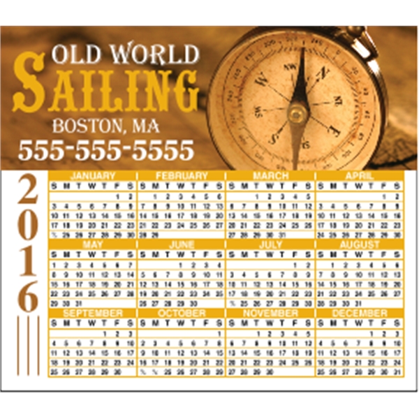 4 x 3.5 Square Cornered - Calendar Magnet