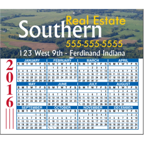 4 x 3.5 Square Cornered - Calendar Magnet