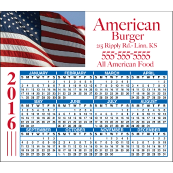 4 x 3.5 Square Cornered - Calendar Magnet