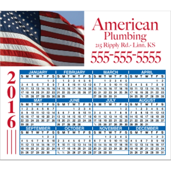 4 x 3.5 Square Cornered - Calendar Magnet