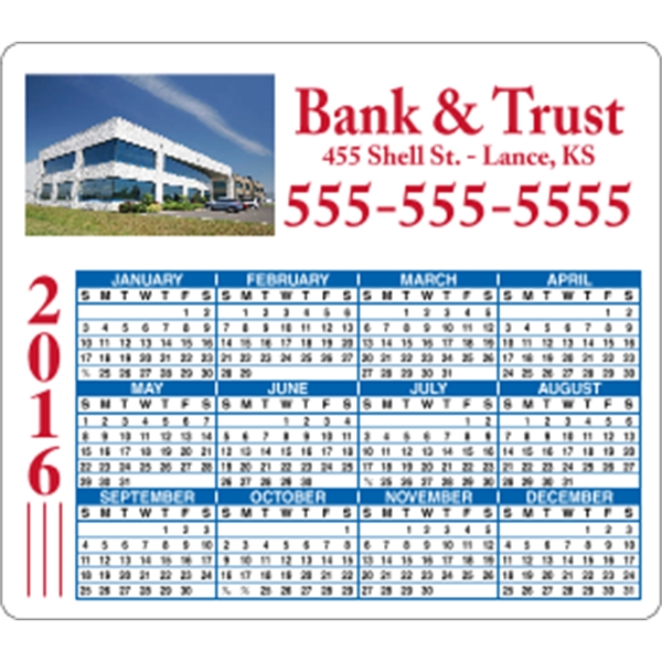 4 x 3.5 Round Cornered - Calendar Magnet