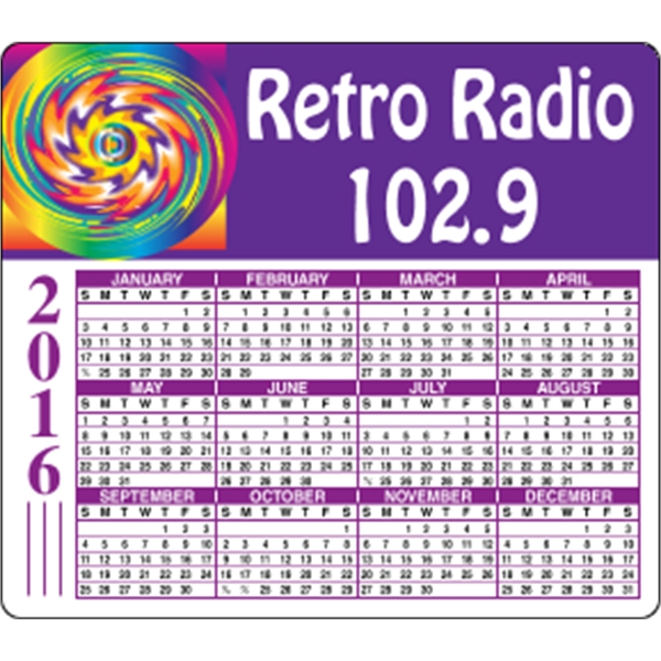 4 x 3.5 Round Cornered - Calendar Magnet