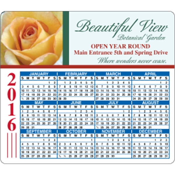 4 x 3.5 Round Cornered - Calendar Magnet