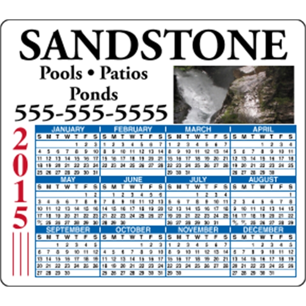 4 x 3.5 Round Cornered - Calendar Magnet
