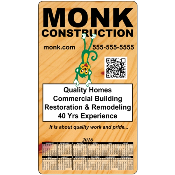 4 x 7 Round Cornered - Calendar Magnet