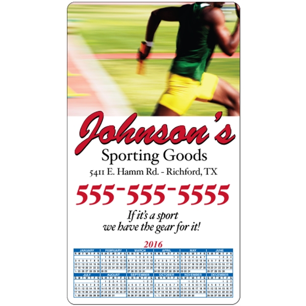 4 x 7 Round Cornered - Calendar Magnet