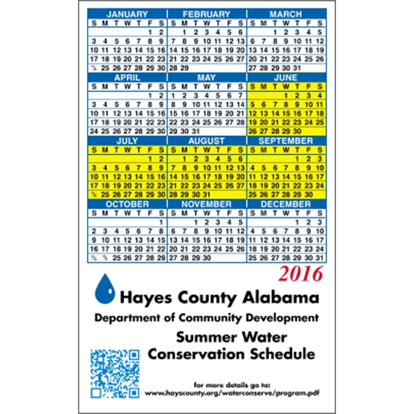 3.5" x 5.625" Bottom Image - Calendar Magnet