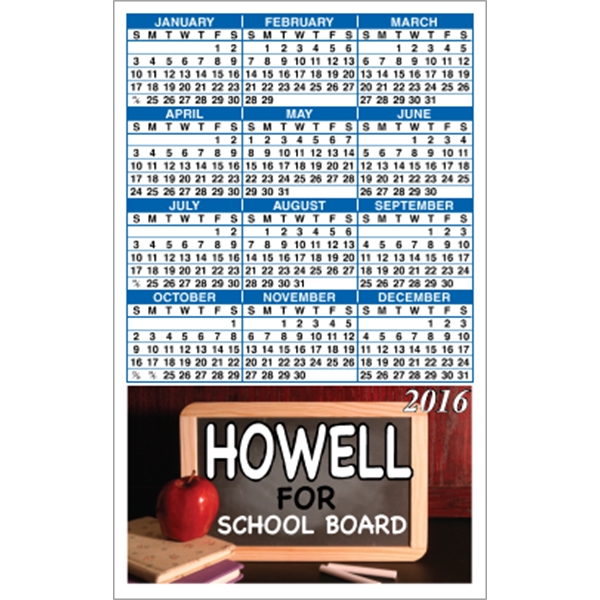 3.5" x 5.625" Bottom Image - Calendar Magnet