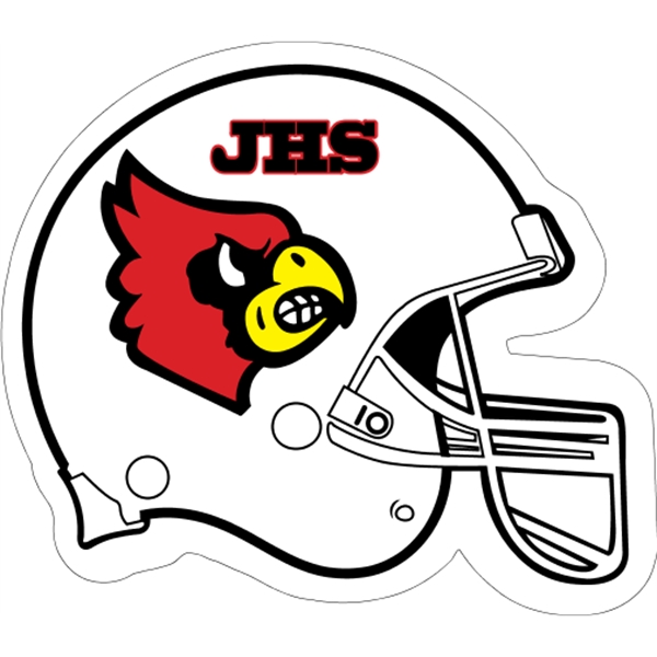 .030" Spot Color Outdoor Magnets - Football Helmet