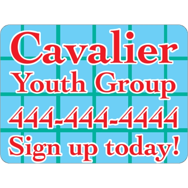 11.5" x 8.5" Magnetic Sign