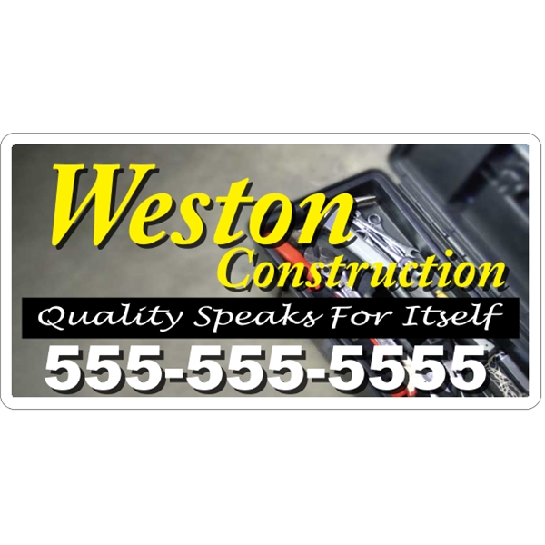 23.5" X 12" - 4CP Magnetic Sign