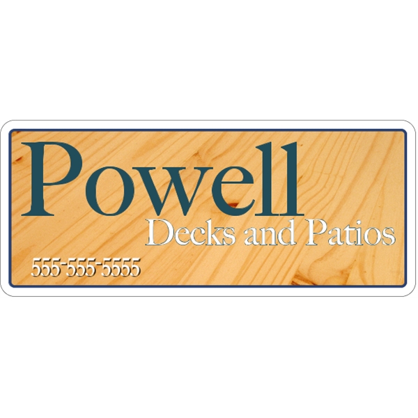 18" X 7.625"  - 4CP Magnetic Sign
