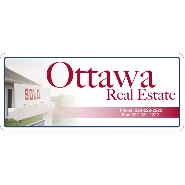 18" X 7.625"  - 4CP Magnetic Sign