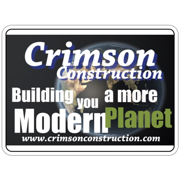 11.5" X 8.5" - 4CP Magnetic Sign