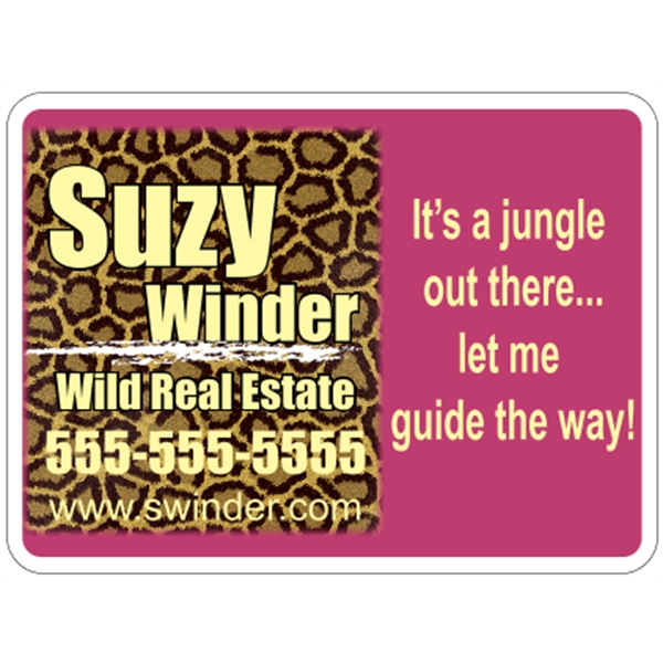 11.5" X 8.5" - 4CP Magnetic Sign