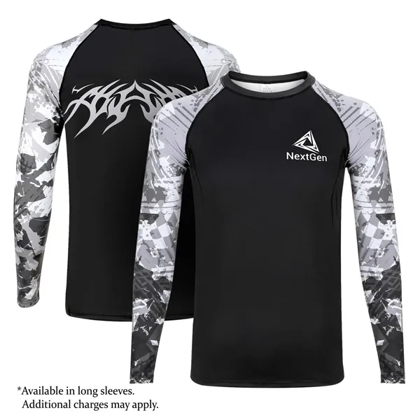 SUBLIMATION GYM WORKOUT SHIRT FOR MEN'S - SUBLIMATION GYM WORKOUT SHIRT FOR MEN'S - Image 1 of 4