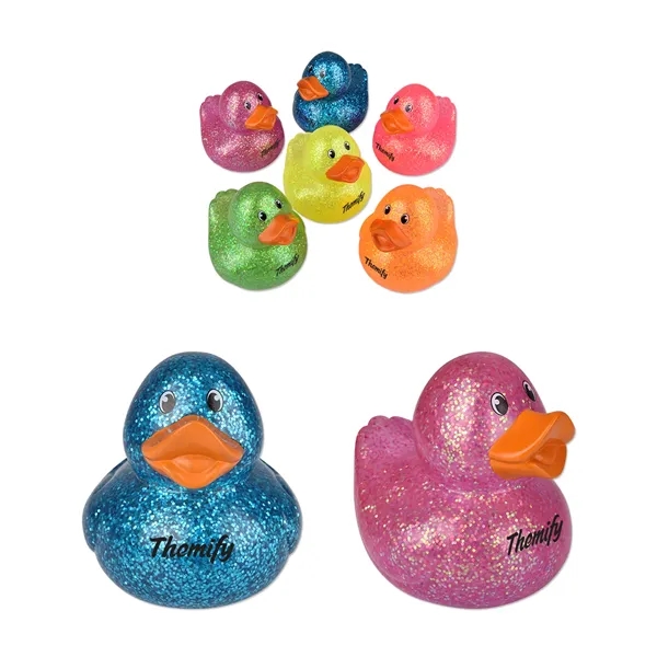 3 3/4" Glitter Rubber Ducks - 3 3/4" Glitter Rubber Ducks - Image 0 of 1