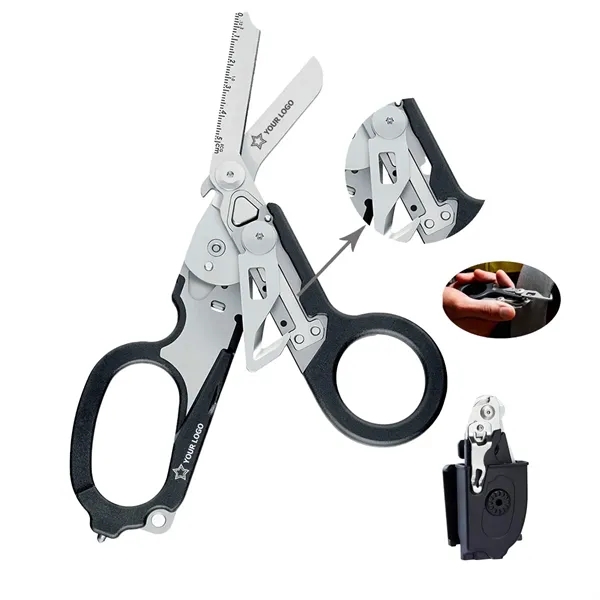 6 in 1 Multifunctional Trauma Shears Foldable - 6 in 1 Multifunctional Trauma Shears Foldable - Image 0 of 4