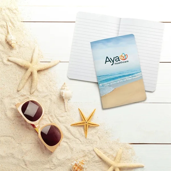 5" x 7" Groovy Sewn Paper Cover Notebook - 5" x 7" Groovy Sewn Paper Cover Notebook - Image 12 of 12