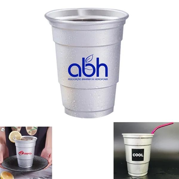 16 OZ Reusable Aluminum Cups Metal Stadium Solo - 16 OZ Reusable Aluminum Cups Metal Stadium Solo - Image 0 of 10