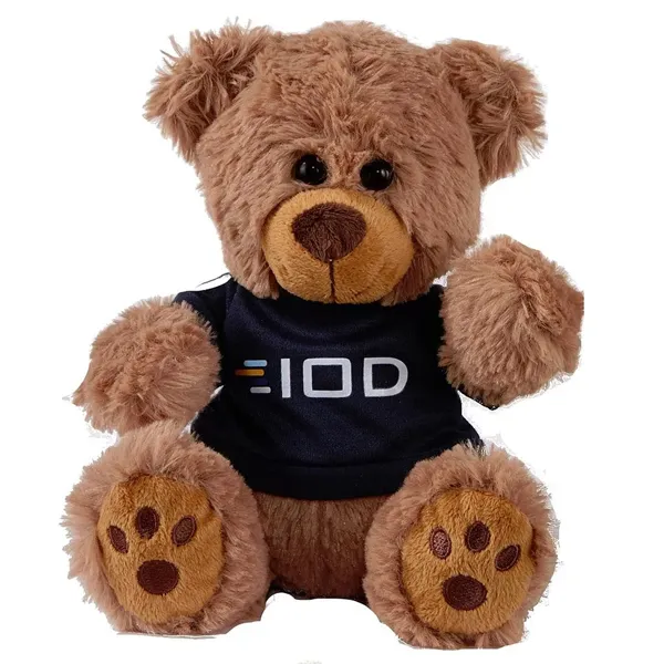 Plush Bear w/ Embroidered Paws and T-Shirt - Plush Bear w/ Embroidered Paws and T-Shirt - Image 0 of 33
