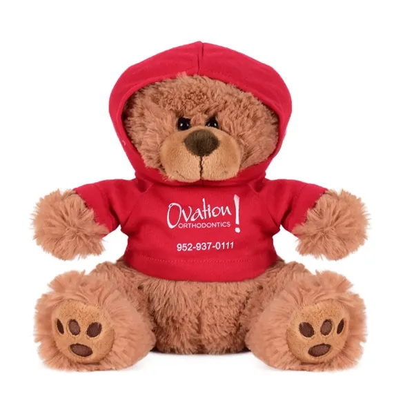 Plush Bear w/ Embroidered Paws and Hoodie - Plush Bear w/ Embroidered Paws and Hoodie - Image 0 of 27