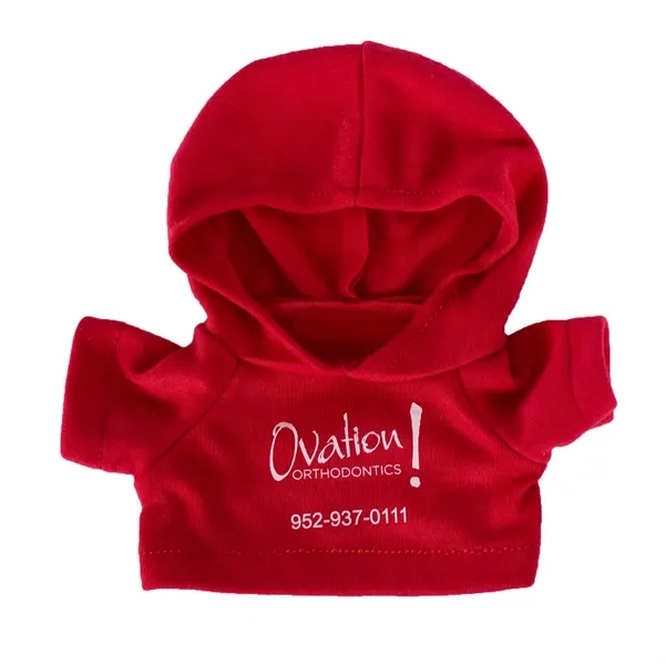 Plush Bear w/ Embroidered Paws and Hoodie - Plush Bear w/ Embroidered Paws and Hoodie - Image 25 of 27