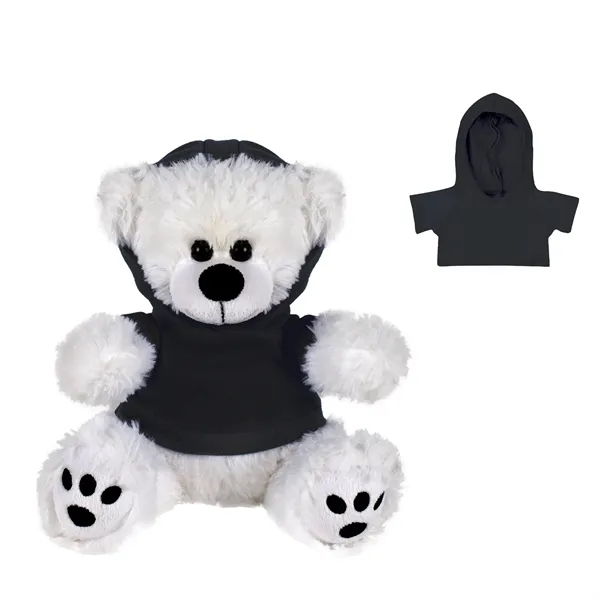 Plush Bear w/ Embroidered Paws and Hoodie - Plush Bear w/ Embroidered Paws and Hoodie - Image 27 of 27