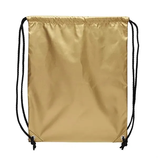 Promotional Shiny Classic Drawstring Backpacks - Promotional Shiny Classic Drawstring Backpacks - Image 2 of 4
