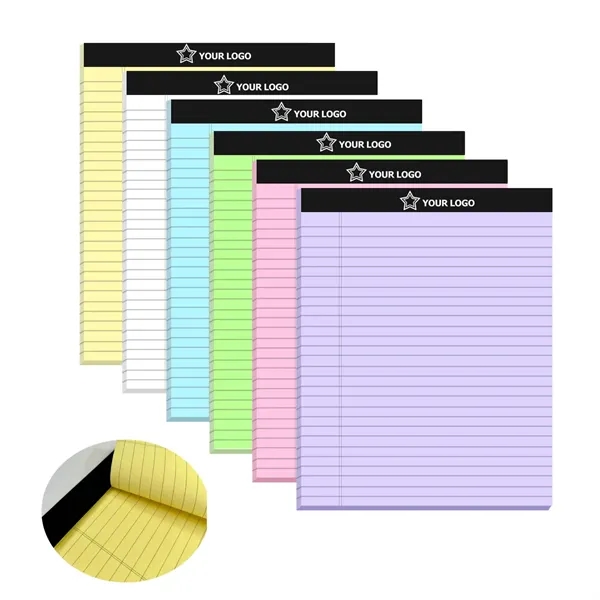 Customizable Multi-Color Tear-Away A4 Lined Note Pad - Customizable Multi-Color Tear-Away A4 Lined Note Pad - Image 0 of 6