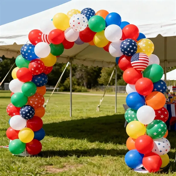 Vibrant 12" Multicolored Latex Balloons - Vibrant 12" Multicolored Latex Balloons - Image 1 of 1