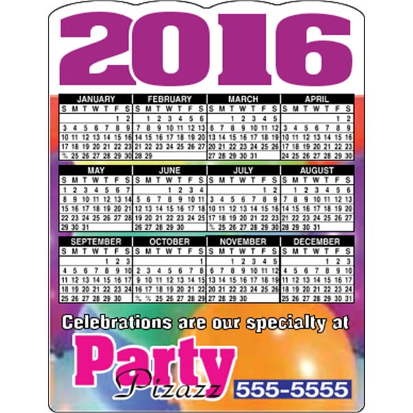 4.125 x 5.375 - Die-Cut Calendar Magnets