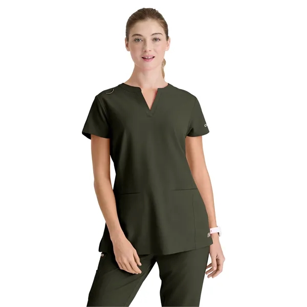 Skechers - Women's Two-Pocket Placket V-Neck Coast Scrub Top - Skechers - Women's Two-Pocket Placket V-Neck Coast Scrub Top - Image 22 of 32