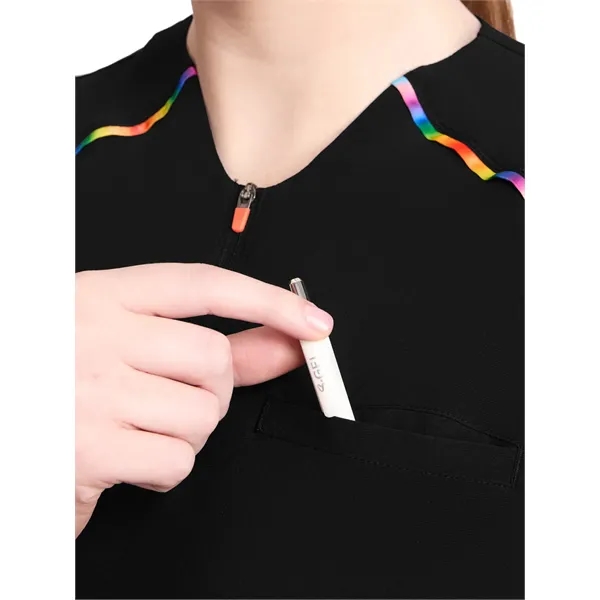 Infinity GNR8 Pride - Women's 1-Pocket Zip Henley Top - Infinity GNR8 Pride - Women's 1-Pocket Zip Henley Top - Image 2 of 2