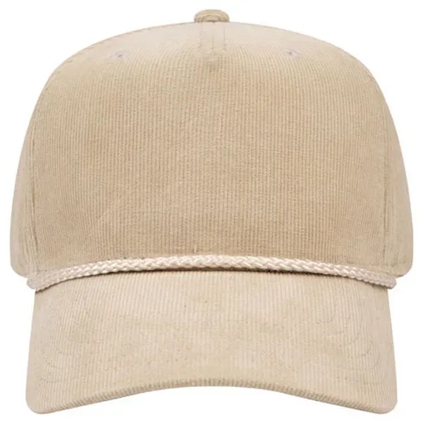 5 Panel Mid Profile Corduroy Baseball Cap - 5 Panel Mid Profile Corduroy Baseball Cap - Image 6 of 6