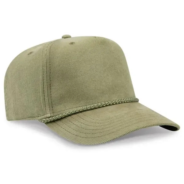 5 Panel Mid Profile Corduroy Baseball Cap - 5 Panel Mid Profile Corduroy Baseball Cap - Image 2 of 6
